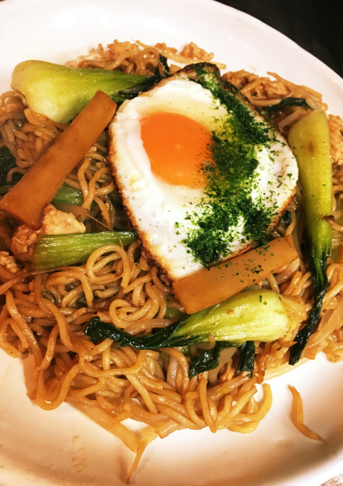 青梗菜とメンマ焼きそば(*^^*)-レシピのメイン写真