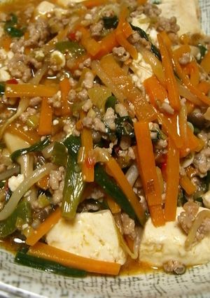 野菜たっぷり！ヘルシー麻婆豆腐-レシピのメイン写真