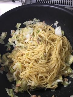 キャベツとツナの和風パスタ-レシピのメイン写真