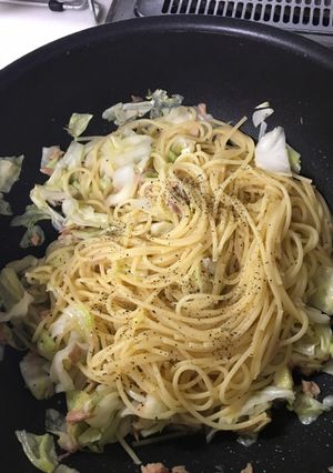 キャベツとツナの和風パスタ-レシピのメイン写真