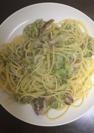 オイルサーディンと白菜のパスタ-レシピのメイン写真