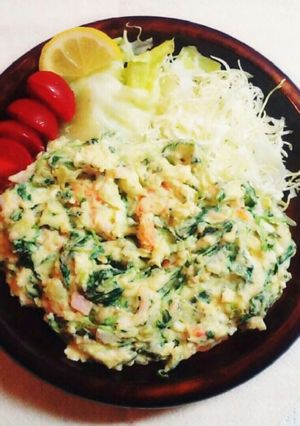 ほうれん草ポテトサラダ-レシピのメイン写真