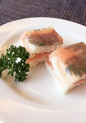 生ハムとクリームチーズの押し寿司☆彡-レシピのメイン写真