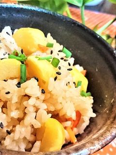 ジャーで簡単★美味【栗の炊き込みご飯】-レシピのメイン写真