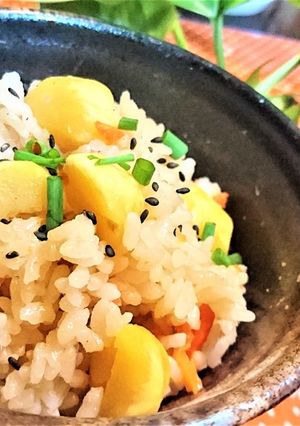 ジャーで簡単★美味【栗の炊き込みご飯】-レシピのメイン写真