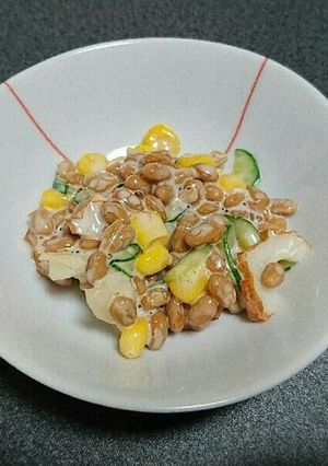 あと一品！☆納豆サラダ☆-レシピのメイン写真