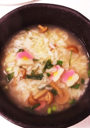 七草がゆ 〜生姜となめこ入り〜-レシピのメイン写真