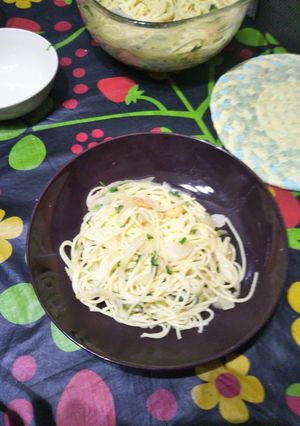 七草とえびのたらこパスタ-レシピのメイン写真