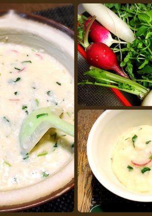 簡単、豆乳七草がゆ-レシピのメイン写真