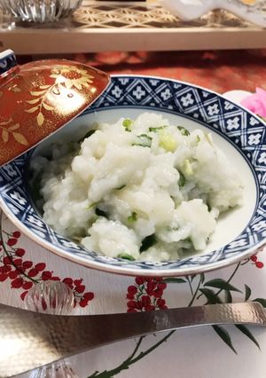 京都のおばんざい＊白だし醤油の七草がゆ-レシピのメイン写真