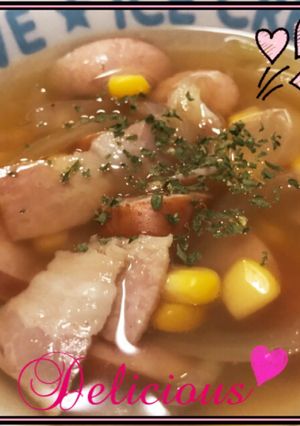 ササッと出来ちゃぅ♡簡単洋風スープ♡-レシピのメイン写真