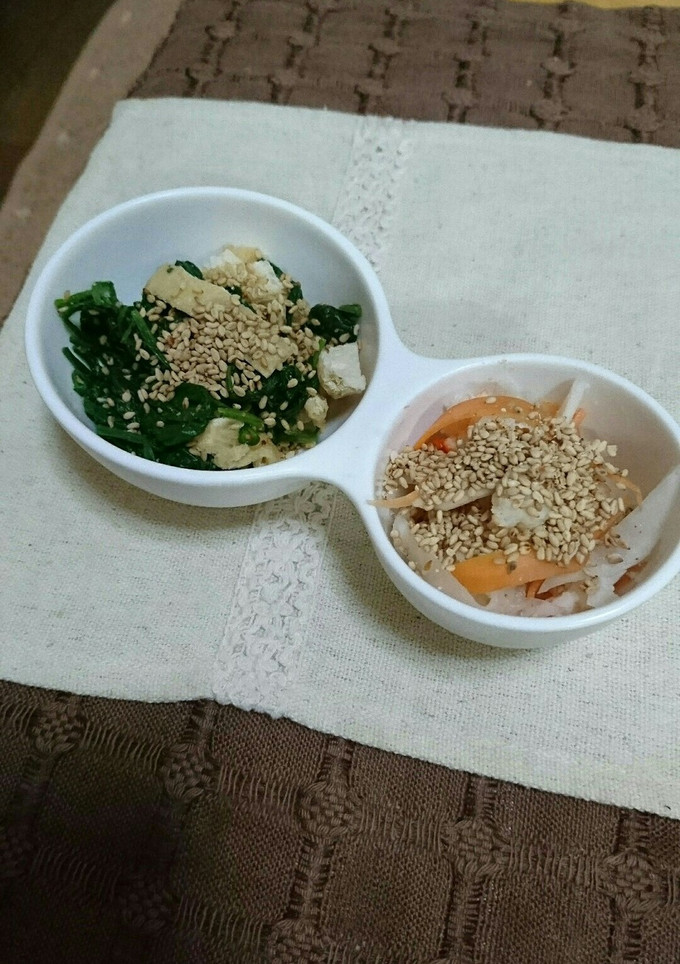 ほうれん草ごまあえとなます！-レシピのメイン写真