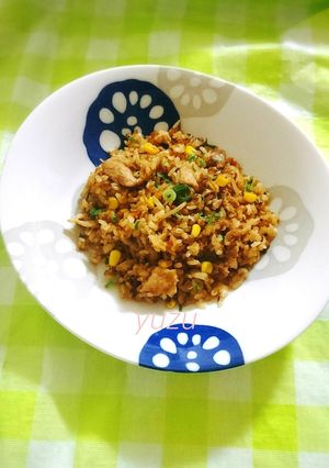 旦那喜ぶ♪がっつり系！豚肉入りチャーハン-レシピのメイン写真