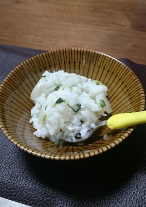 春の七草軟飯(ＱＣ使用)-レシピのメイン写真