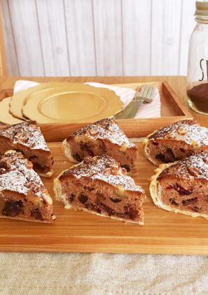 ラムフルーツとチョコケーキのパイタルト-レシピのメイン写真