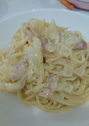 子供大好き☆カルボクリームパスタ-レシピのメイン写真