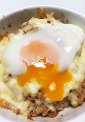 ツナマヨご飯〜チーズと卵のせ〜-レシピのメイン写真