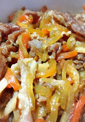 ハヤトウリのキンピラ(人参チクワ豚肉入)-レシピのメイン写真