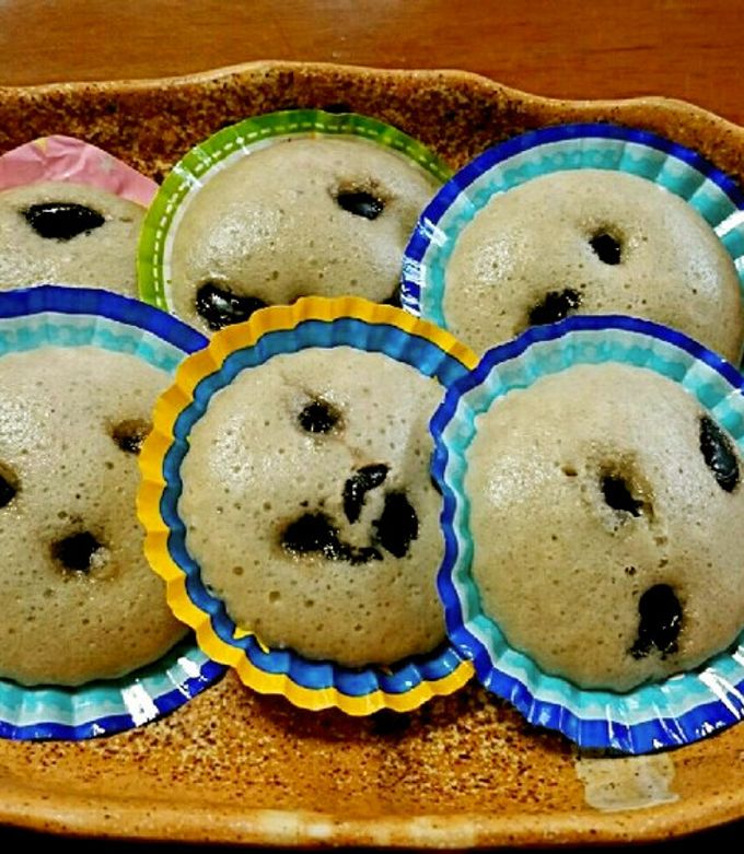 簡単!黒豆蒸しパン-レシピのメイン写真