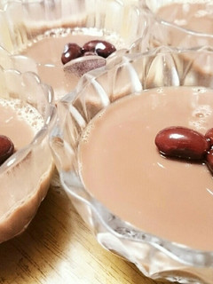 黒豆の煮汁でプリン-レシピのメイン写真