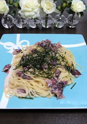 ランチに♡ホタルイカのクリームパスタ-レシピのメイン写真