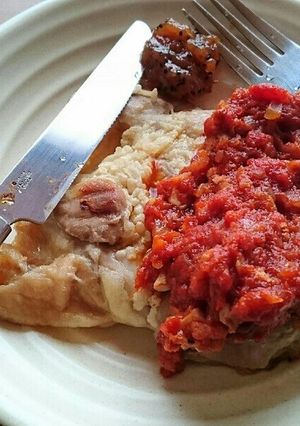 鶏肉の塩麹焼トマトソースあえ-レシピのメイン写真