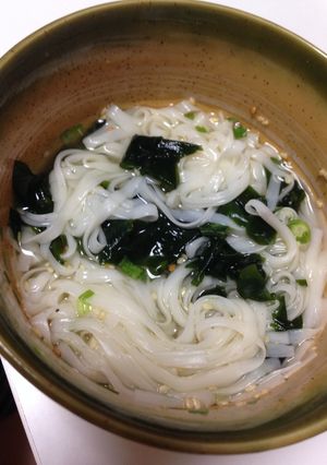 糖質0麺で・わかめスープ麺☆-レシピのメイン写真