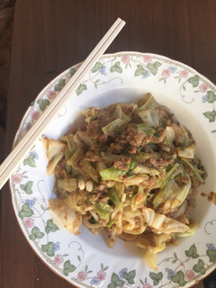 餃子の余ったあんで絶品焼うどん-レシピのメイン写真