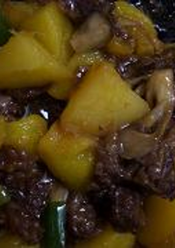 マンゴーと牛肉のオイスター炒め。-レシピのメイン写真