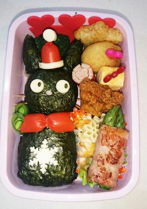 キャラ弁 ジジのクリスマス弁当-レシピのメイン写真