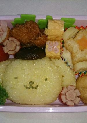 キャラ弁 ポムポムプリン-レシピのメイン写真