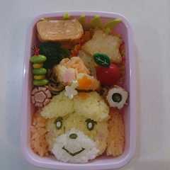 รูปของ キャラ弁 どうぶつの森 しずえさん