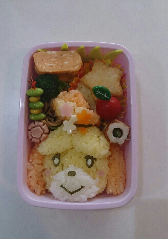 キャラ弁 どうぶつの森 しずえさん-レシピのメイン写真