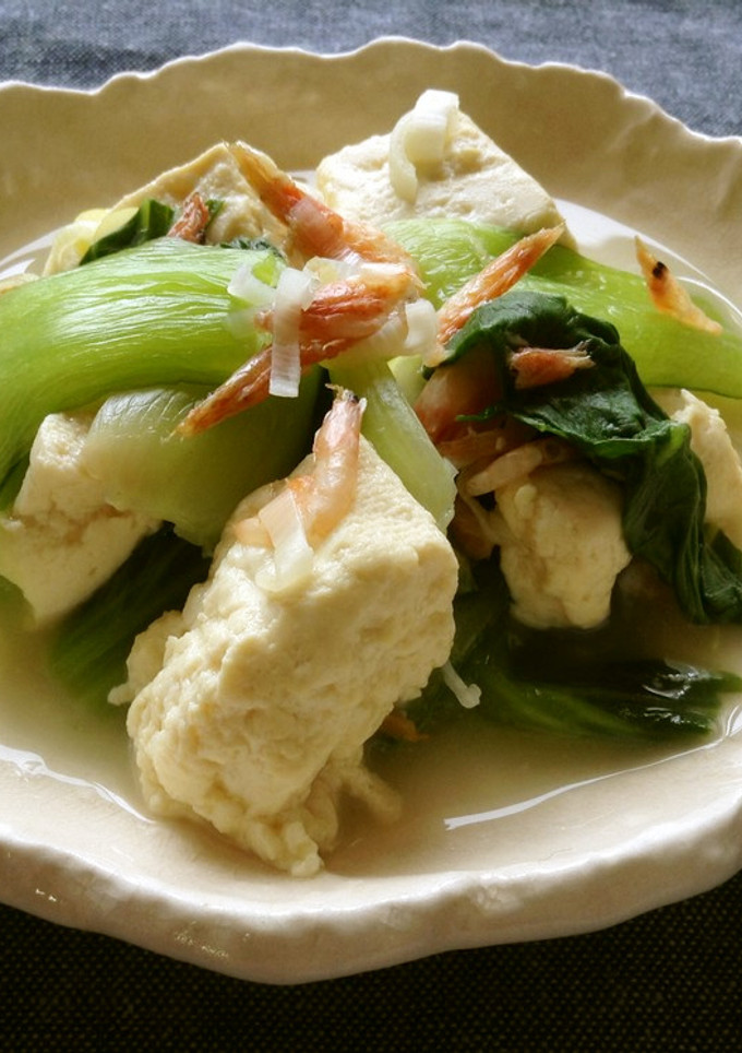 お豆腐と青梗菜の生姜煮-レシピのメイン写真