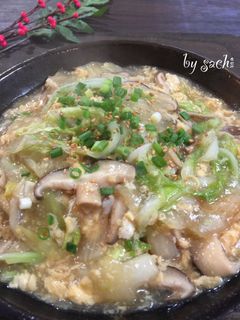 白菜と玉子のあんかけごはん-レシピのメイン写真