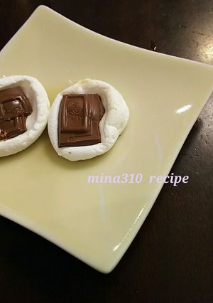 材料２つ♪簡単！ふわふわマシュチョコ-レシピのメイン写真