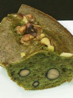 おせちの黒豆リメイク☆黒豆HM抹茶ケーキ-レシピのメイン写真