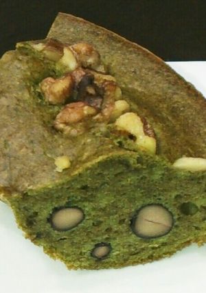おせちの黒豆リメイク☆黒豆HM抹茶ケーキ-レシピのメイン写真