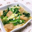 ほうれん草の卵とじ お麩プラス