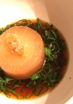 柚子味噌と九条葱で食べる大根のおでん-レシピのメイン写真