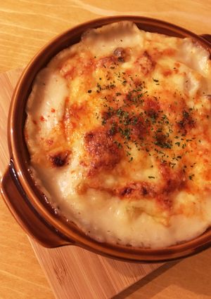 余り食材で♪白菜とろとろお餅グラタン-レシピのメイン写真