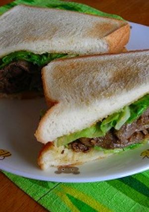 カレー風味の牛肉サンドイッチ-レシピのメイン写真