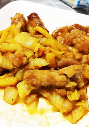 餅でかさ増し☆豚こまと野菜のおかず-レシピのメイン写真