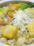 ◆揚げ餅入り♪鶏塩だしのゆず胡椒鍋◆