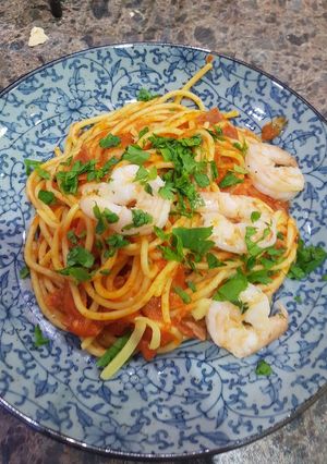 赤ピーマンとパンチェッタのパスタ-レシピのメイン写真