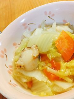 白菜とベビーホタテの中華煮-レシピのメイン写真