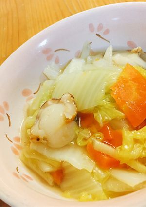 白菜とベビーホタテの中華煮-レシピのメイン写真