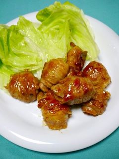 簡単!肉巻き里芋の七味照り焼き-レシピのメイン写真