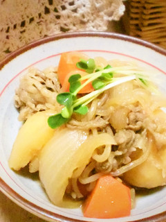 ぱぱっと!肉じゃが-レシピのメイン写真