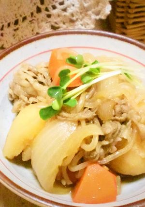 ぱぱっと！肉じゃが-レシピのメイン写真